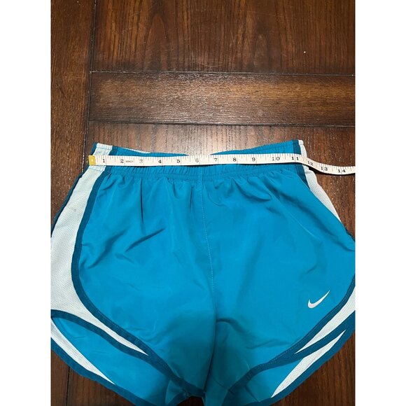 Nike Running Shorts Dri-Fit Blue White Lined Athletic Activewear Jog Workout XS - Picture 6 of 8